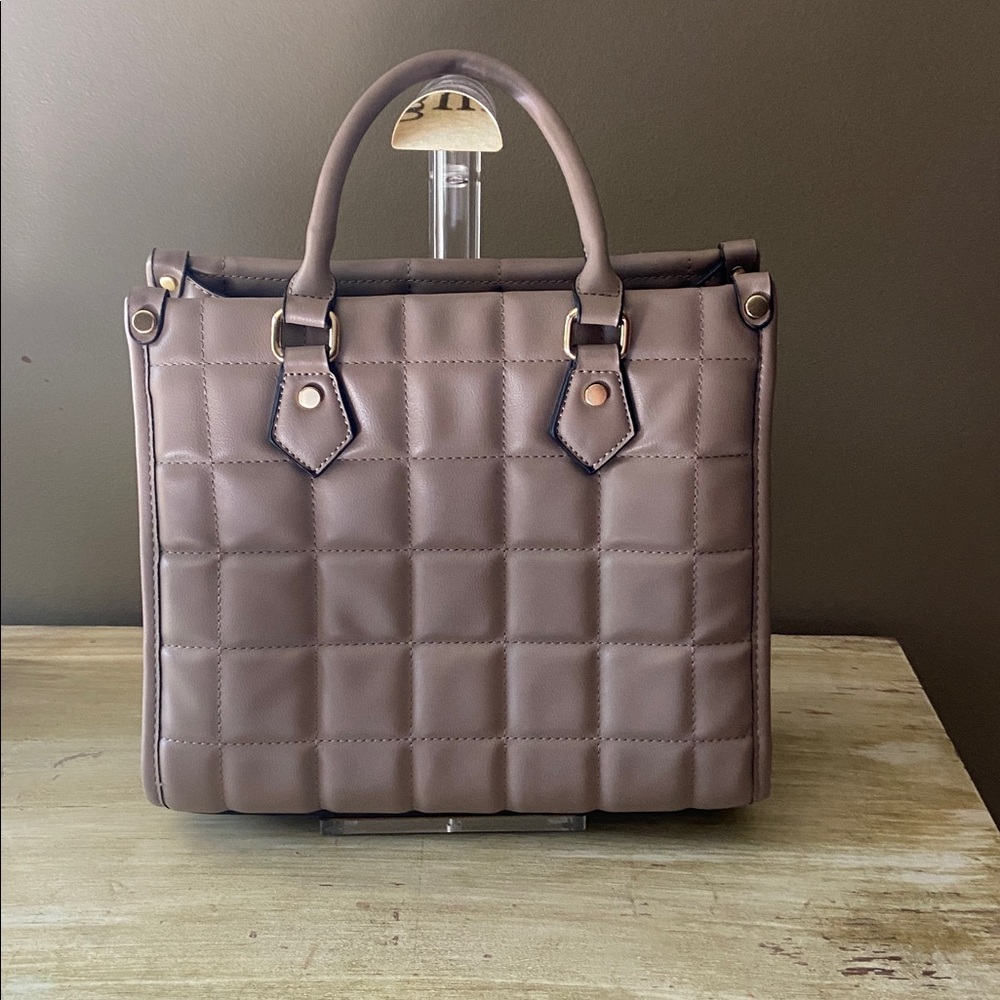 Quilted Brown Handbag